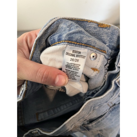 Vintage Y2k Aeropostale Benton Original Bootcut Jeans Light Wash Mens 28/28 - Picture 7 of 8